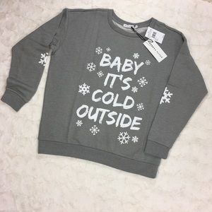 South Parade Baby It’s Cold Outside Pullover NWT